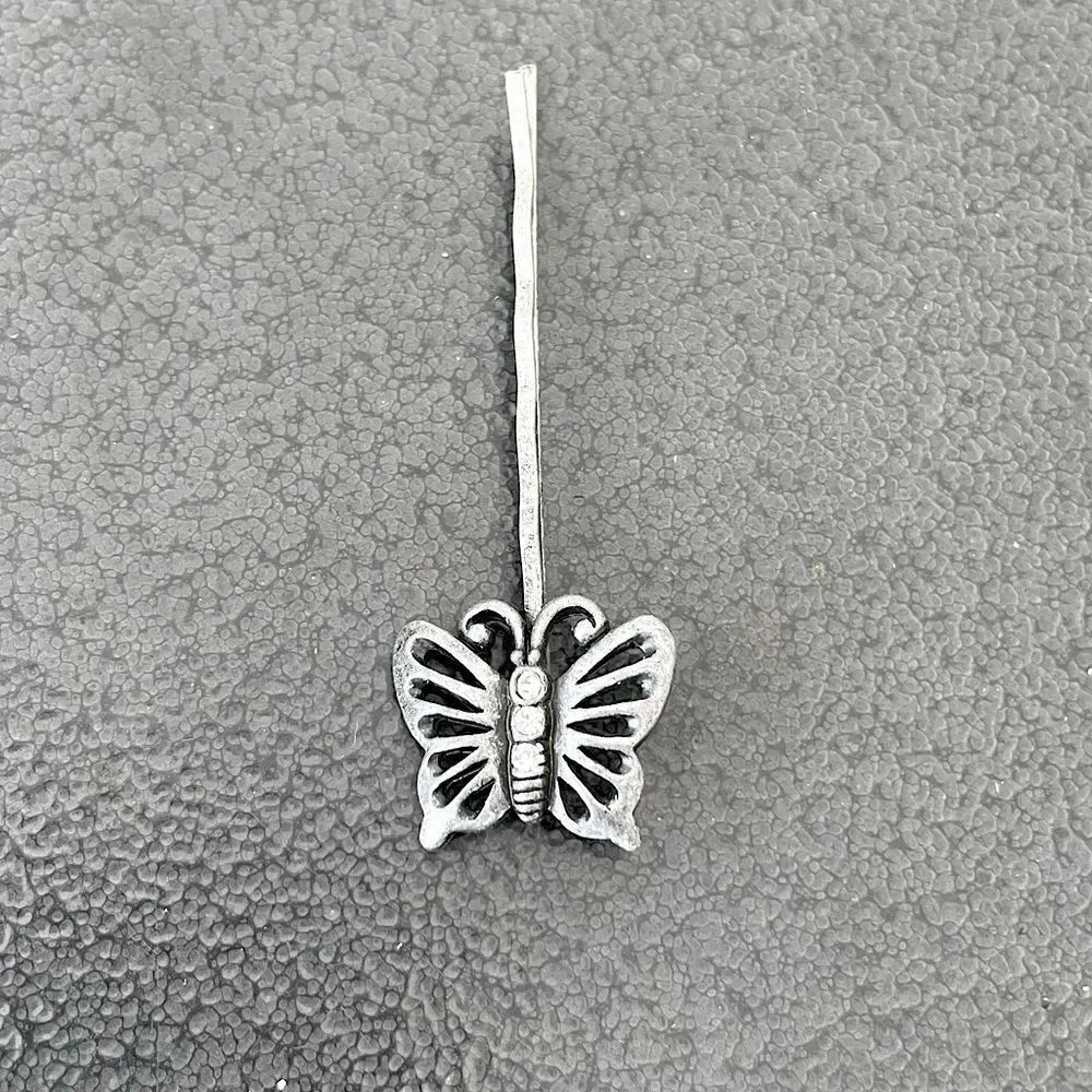 Vintage! Single Metal, Embellished, Butterfly Hair Clip. From the Mid-1990s.